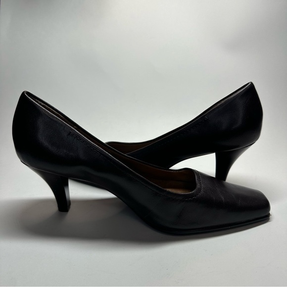 AEROSOLES Envy Heels Shoes Women's Size 8 M Dark Brown Leather Career Office - Picture 5 of 11